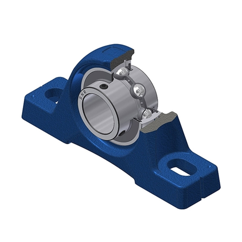 SNR UCPE207 Metric Cast Iron Two Bolt Pillow / Plummer Block Housing with 35mm Bore Insert