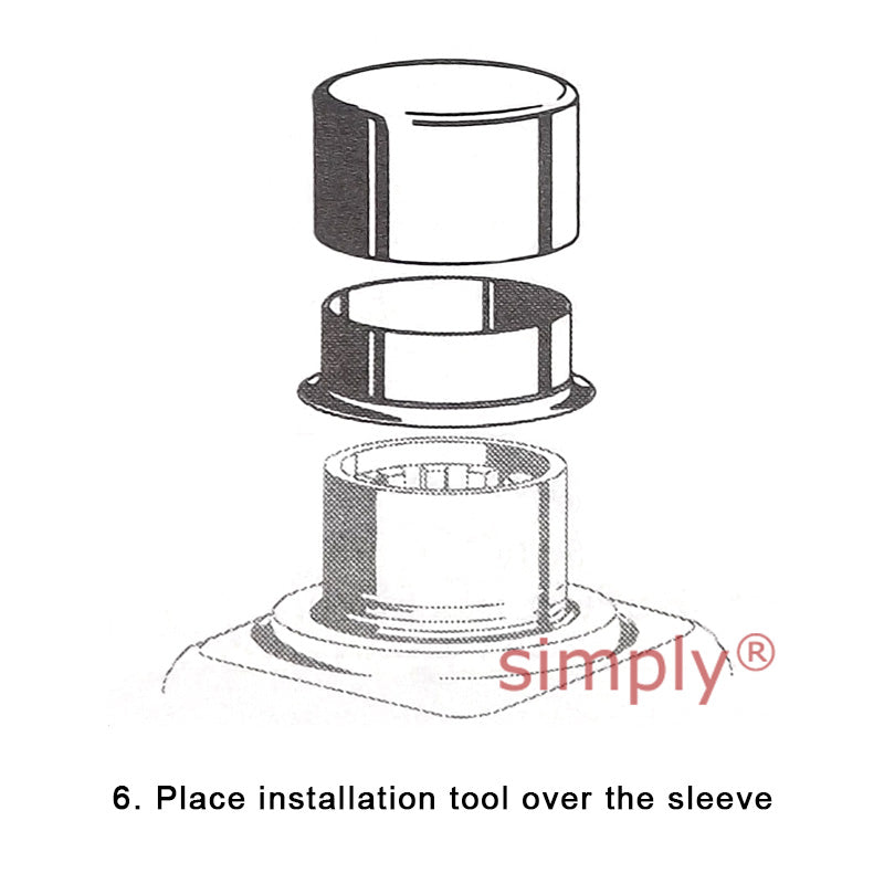 SKF CR99878 Gold Coated Hardened Stainless Speedi Sleeve for Shafts 2.04-2.046 inch