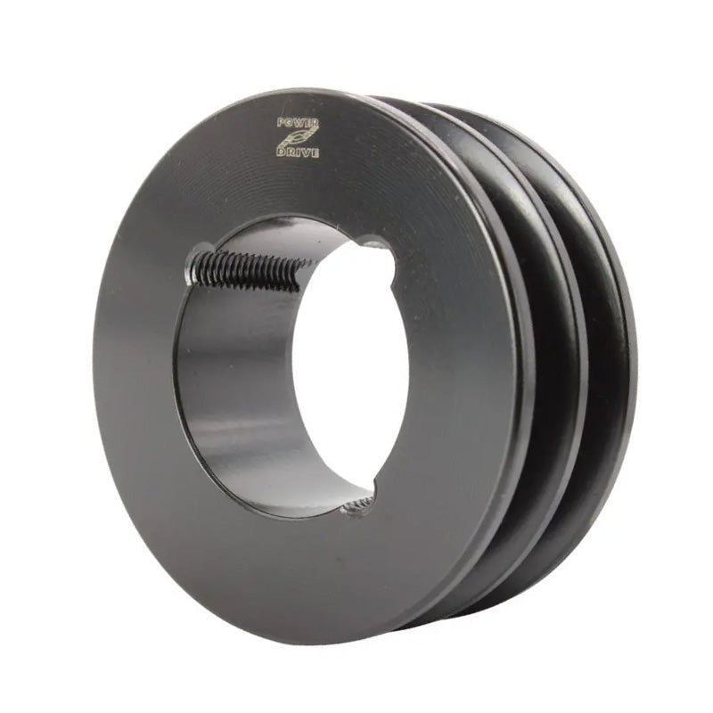 112X2SPZ 112mm Pitch Diameter SPZ Section Tapered Locking Bush Type Pulley with 2 Grooves (Bush not Incl.)