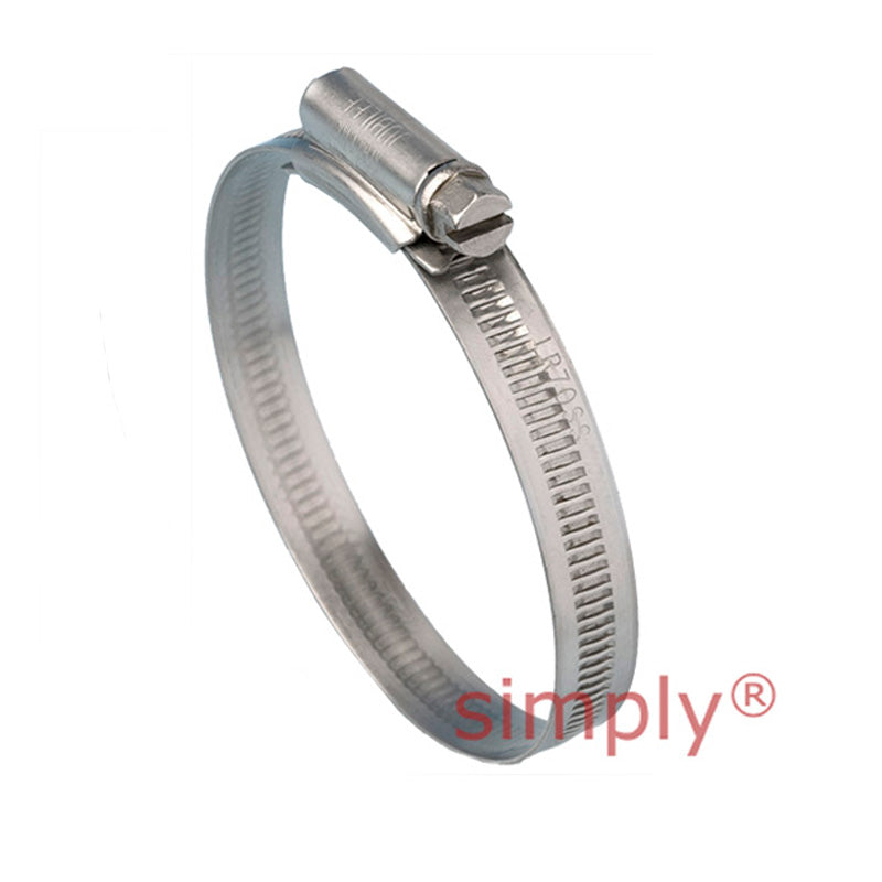 LR040SS Light Range 304 Stainless Steel Jubilee Clip Adjustment Range 25mm-40mm Band Width 9.9mm