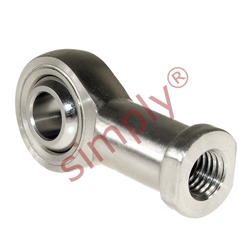 Budget SSPHS20 Right Hand Stainless Steel / PTFE Lined Plain Female Rod End 20mm Bore M20x1.5 Thread