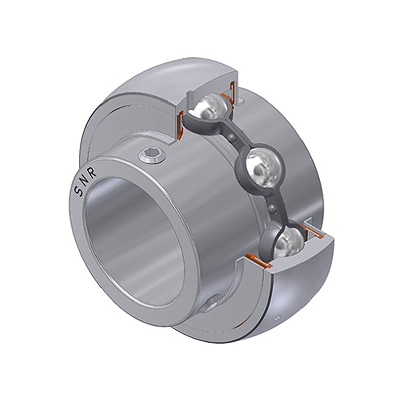 SNR SUC207-21 Imperial Stainless Full Width Spherical Outer Food Safe Bearing Insert 1-5/16 inch Bore 72mm Outside Diameter - Allow 2-3 Days