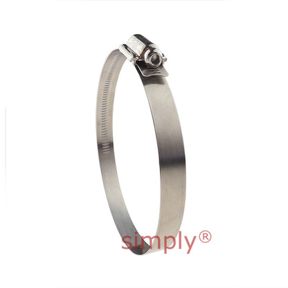 JCS TTK250 Stainless Steel Tamper Proof Hose Clip Adjustment Range 190-250mm Band Width 16mm
