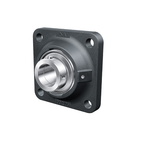 INA TCJ40XLN Four Bolt Cast Iron Square Housing with Eccentric Collar Insert 40mm Bore