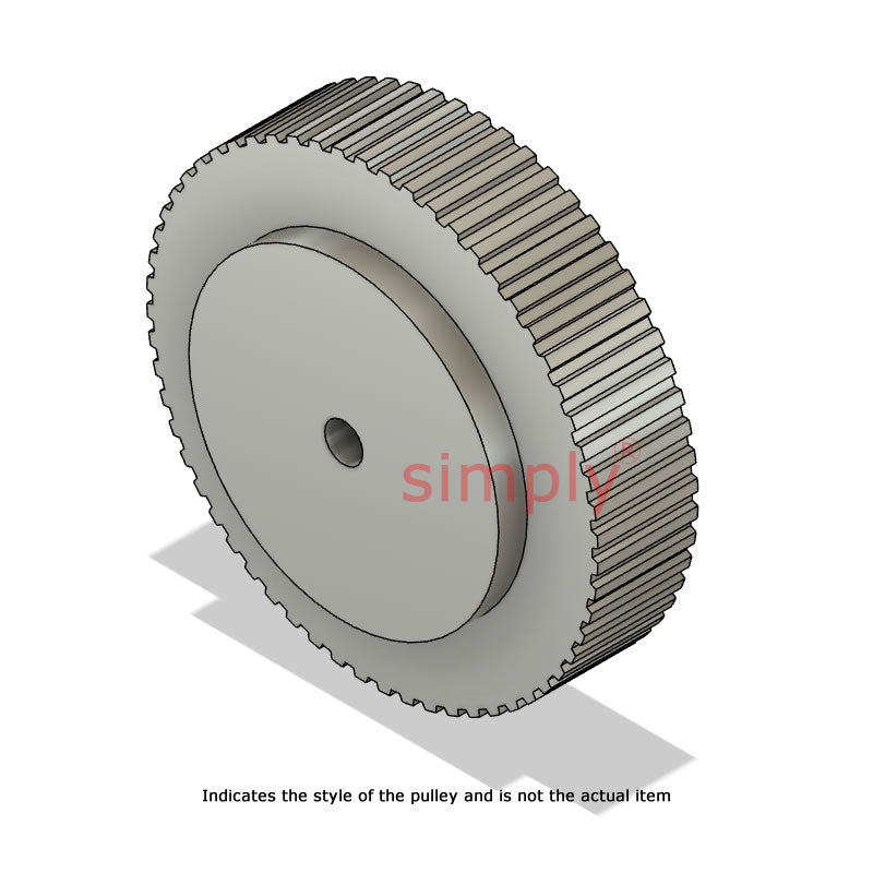 Aluminium Pilot Bore AT10 Timing Pulley 10mm Pitch 60 Tooth for 16mm Wide Belts - Overall Width 31mm