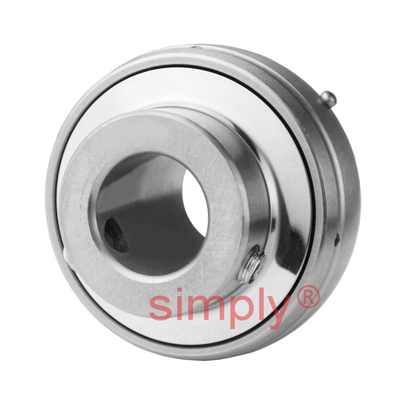 SSUC208-24 Imperial Stainless Steel Bearing Insert with 1-1/2 inch Bore 80mm Outside Dia
