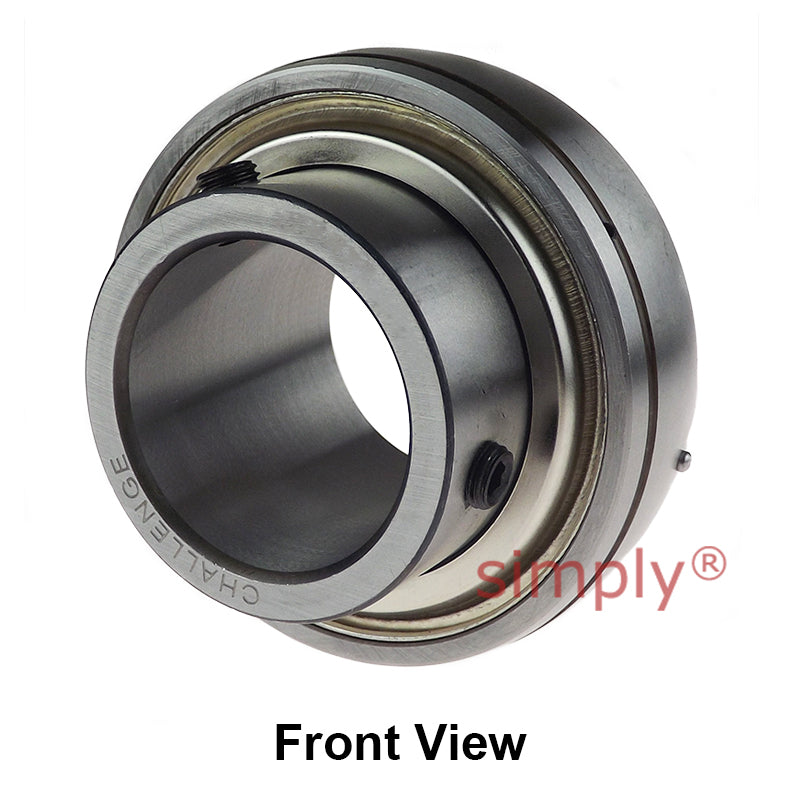 Challenge UC209 Metric Insert with Grub Screws with 45mm Bore 85mm Outside Dia and Triple Lip Seal Ideal for Agricultural and Outdoor Use