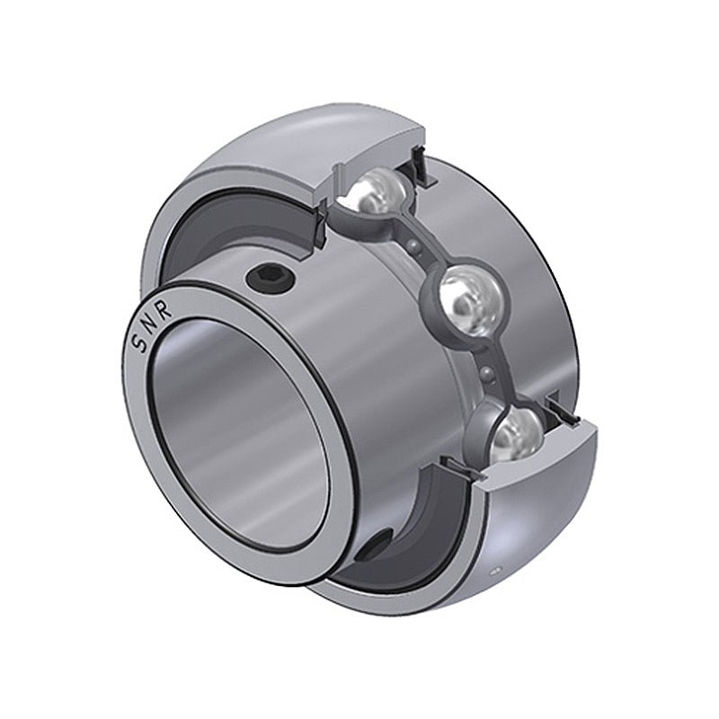 SNR UC207-21G2L4 Imperial Full Width Spherical Outer Bearing Insert 1-5/16 inch Bore 72mm Outside Diameter with Grub Screws and Multi Lip Seals - Allow 2-3 Days