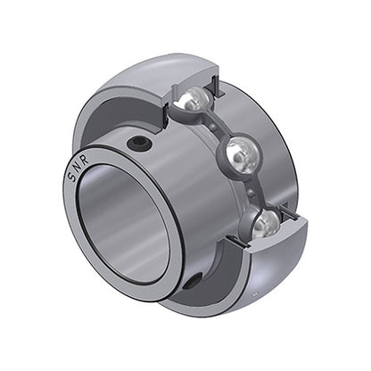 SNR UC205G2 Metric Full Width Spherical Outer Bearing Insert 25mm Bore 52mm Outside Diameter with Grub Screws