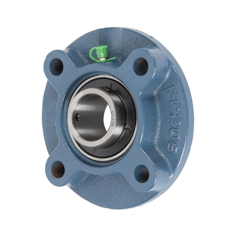 UCFC202 Metric Four Bolt Cast Iron Round Flanged Housing with 15mm Insert