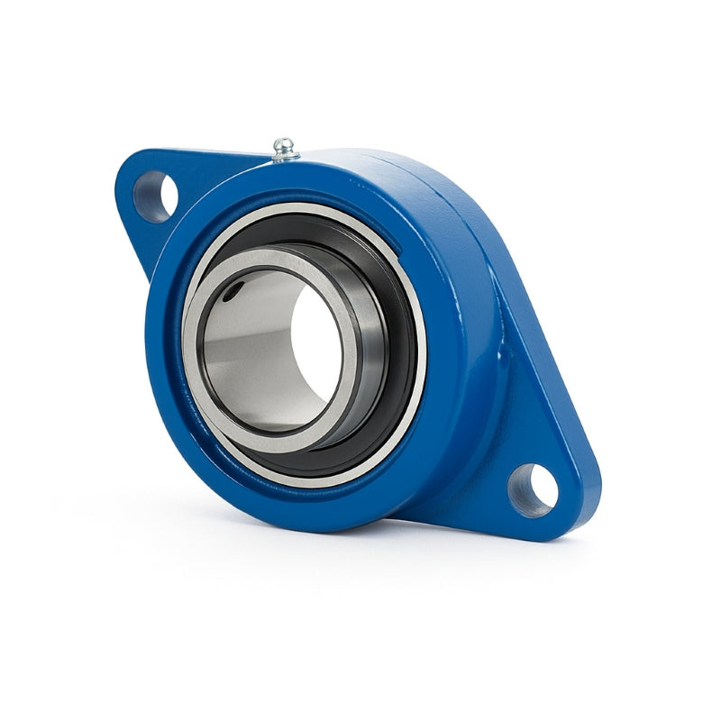 Major Brand UCFL214T-43E Imperial Steel Two Bolt Oval Housing for Bearing Inserts with 2-11/16 inch Outer Diameter - Allow 3-4 Weeks