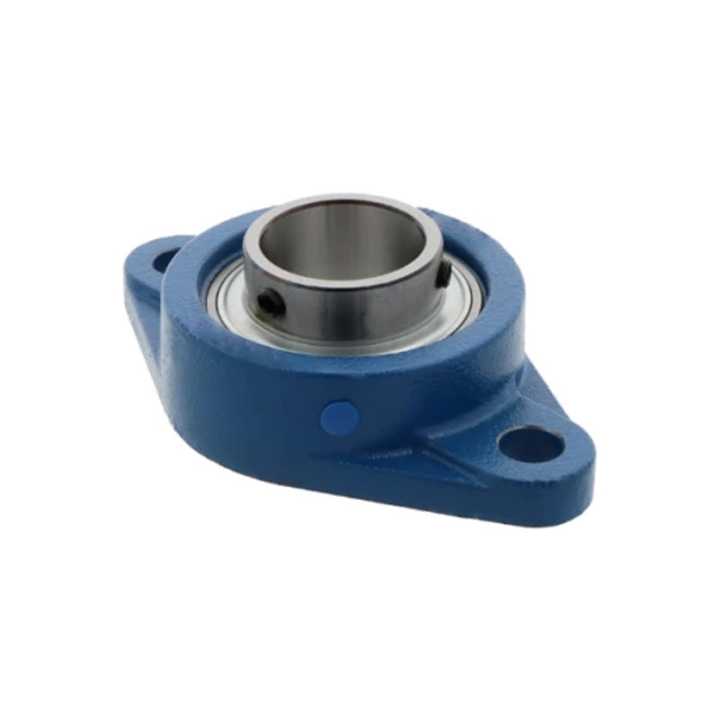 Challenge / FK UCFL210-32 Imperial Cast Iron Two Bolt Oval Flange Housing with 2 inch Bore Insert and Triple Lip Seal Ideal for Agricultural and Outdoor Use