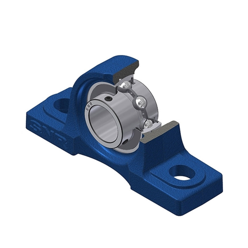SNR UCPG209 Metric Cast Iron Two Bolt Pillow / Plummer Block Housing with 45mm Bore Insert - Allow 2-3 Days