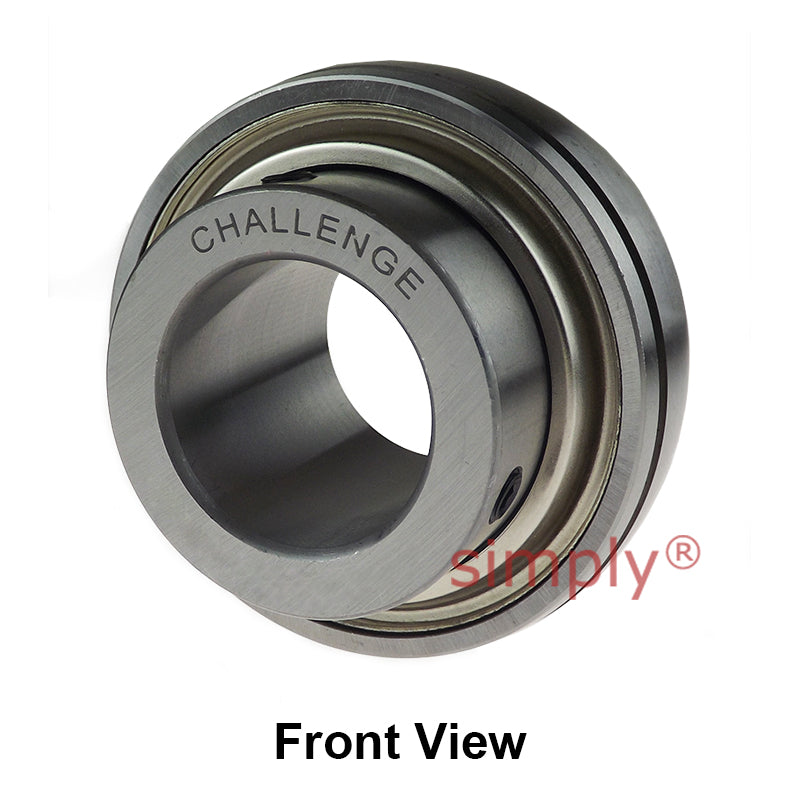 Challenge UCX08-24 Imperial Insert with Grub Screws with 1-1/2 inch Bore 85mm Outside Dia and Triple Lip Seal Ideal for Agricultural and Outdoor Use