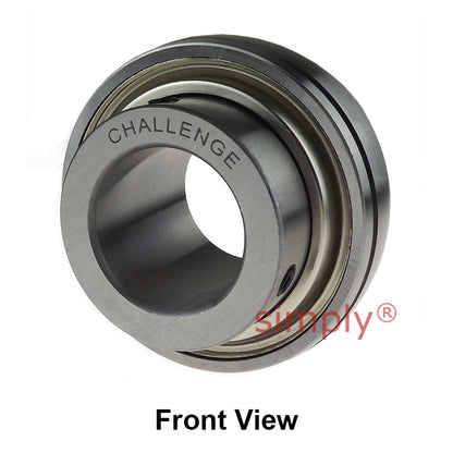 Challenge UCX08-24 Imperial Insert with Grub Screws with 1-1/2 inch Bore 85mm Outside Dia and Triple Lip Seal Ideal for Agricultural and Outdoor Use