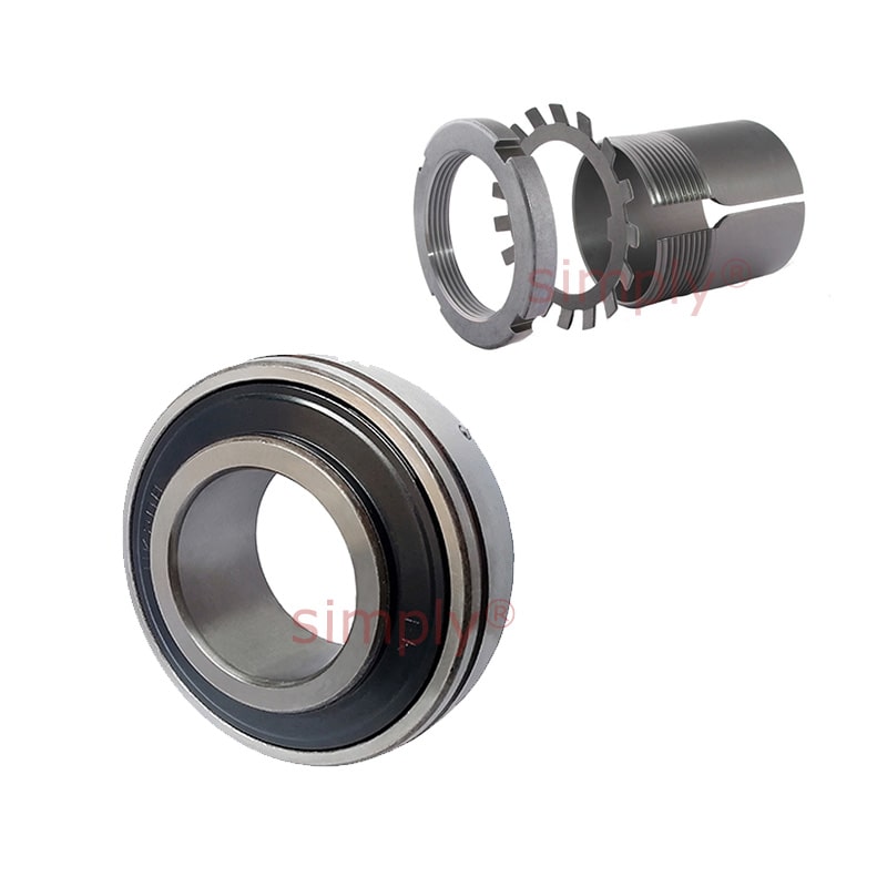 UK207/HS2307 Taper Bore Bearing Insert and Sleeve Fits 1-1/8 inch Shaft