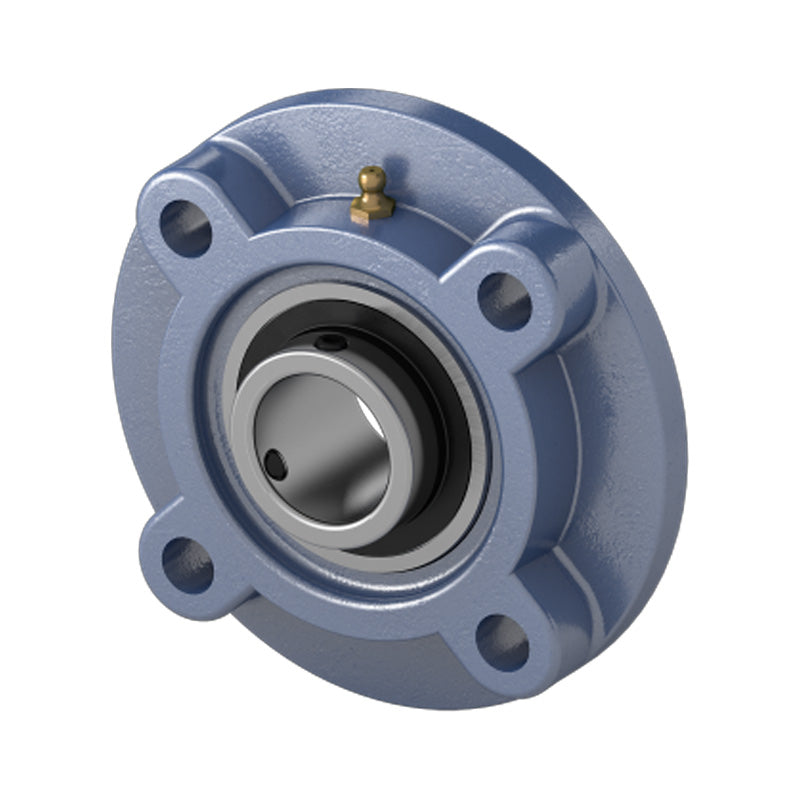 UKFC217/HE2317 Imperial Four Bolt Cast Iron Round Flanged Housing Insert and Adaptor Sleeve Fits 3 inch Shaft