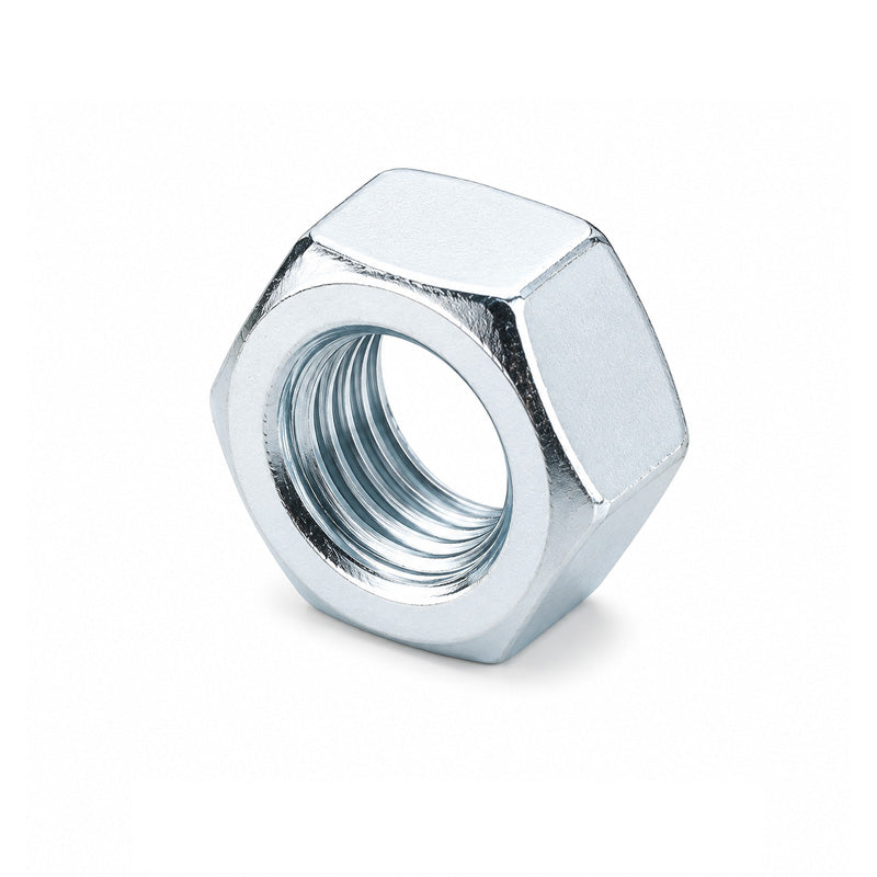 Unifix M12x19 - Class 10 Steel Full Nut DIN 934 with 1.75mm Pitch and Bright Zinc Plated Finish
