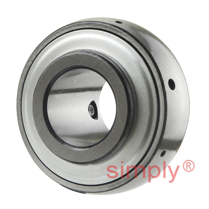 SNR US204G2 Metric Flatback Spherical Outer Bearing Insert 20mm Bore 47mm Outside Diameter with Grub Screws