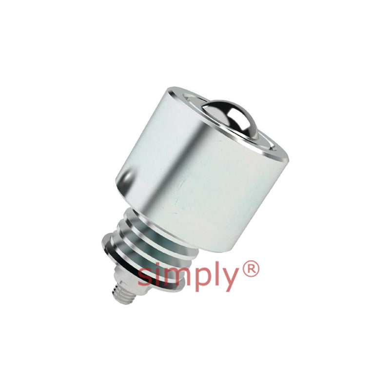 High Capacity External Spring Loaded Ball Transfer Unit with 50.8mm Steel Ball - Load Capacity 1000kg - Allow 2-3 Days