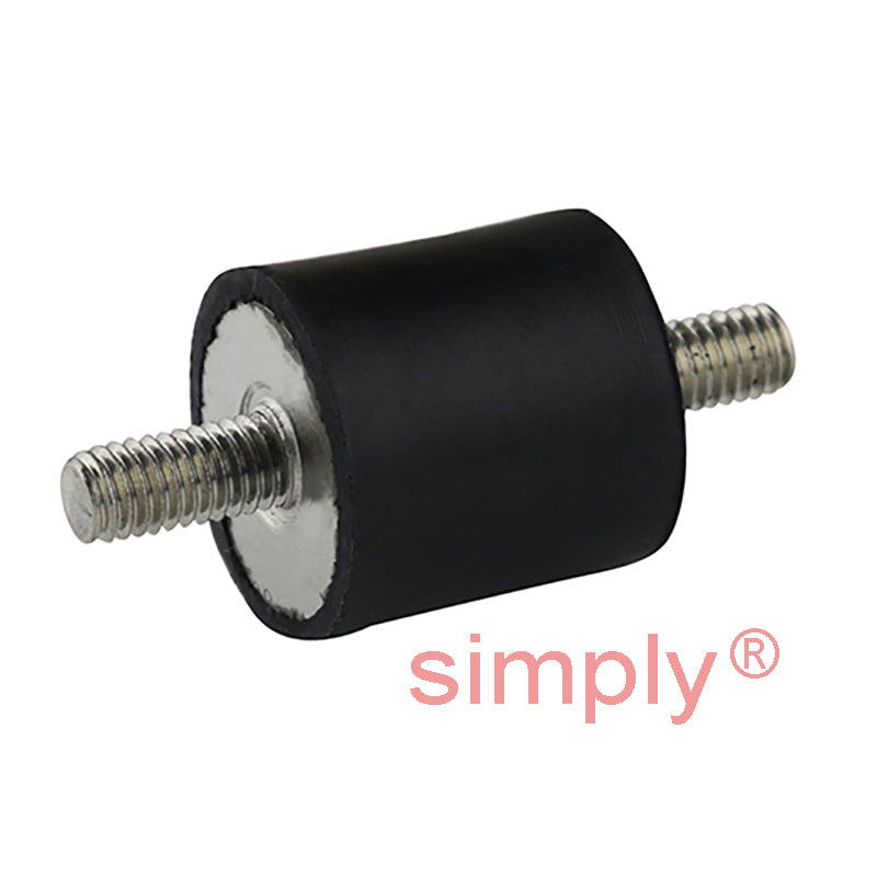 High-Performance Male/Male Anti-Vibration Bobbin 40x40mm M8 Threads