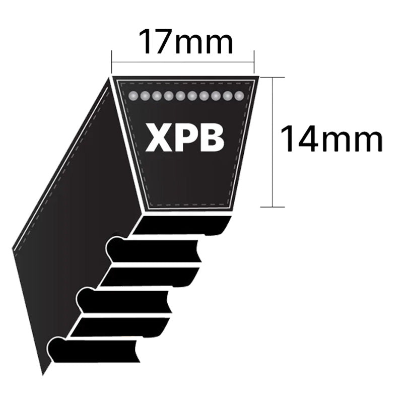 XPB2360 Gates Quad Power 4 XPB-Section Cogged V-Belt (Uniset Match)